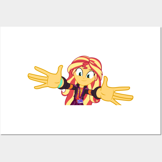 Backstage Sunset Shimmer 3 Wall Art by CloudyGlow